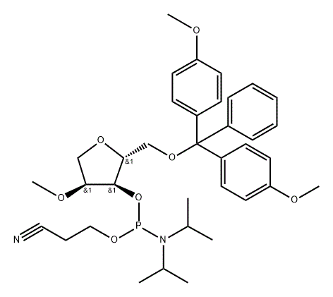 CAS#1470023-72-3|(2R, 3S, 4S) -2-((Bis (4-methoxyphenyl) (Phenyl) methoxy) methyl) -4-methoxytetrahydrofuran-3-yl (2-cyanoethyl) diisopropylphosphoramidit