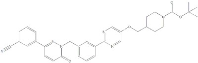 CAS#1103506-80-4|Tert-butyl 4-{[(2- (3-[(3- (3-cyanophenyl) -6-oxo-1,6-dihydropyridazin-1-yl) phenyl) pyrimidin-5-yl) methyl} Piperidin-1-Carboxylat