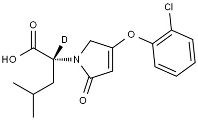 CAS#2730149-26-3|(2R) -2- (4- (2-Chlorphenoxy) -2-oxo-2,5-dihydro-1h-pyrrol-1-yl) -4-methyl (2-^2H) Pentansäure