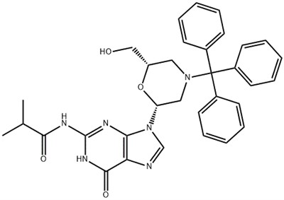 CAS#956139-24-5|N- (9-[(2R, 6s) -6- (Hydroxymethyl) -4- (triphenylmethyl) morpholin-2-yl] -6-oxo-6,9-dihydro-5H-purin-2-yl) -2-methylpropanamid